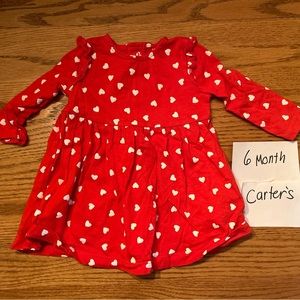 Cat and jack girls red dress